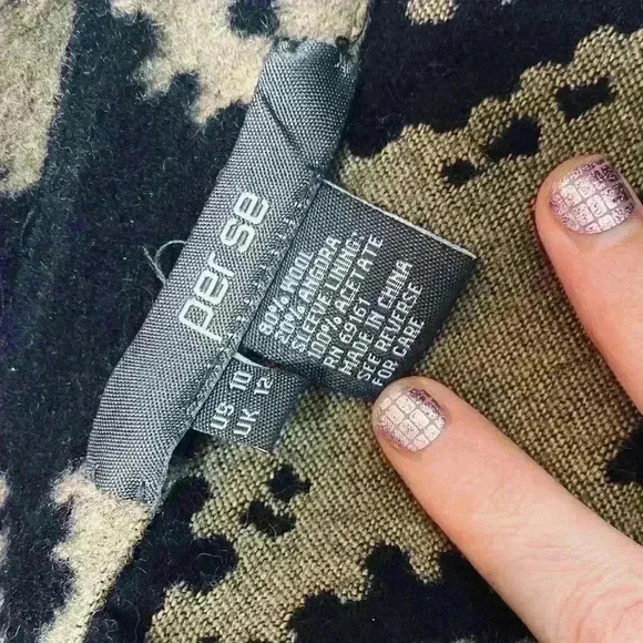 Per Se Wool & Angora Houndstooth Coat - Picture 5 of 6